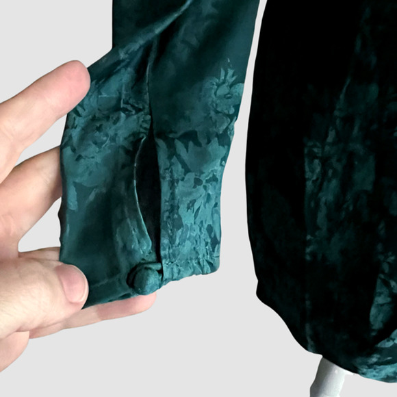 BCBGMaxAzria Vera Surplice Mini Dress, Deep Teal, NWT-Size 2 - Picture 4 of 12